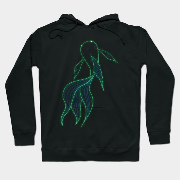 Neon fish Hoodie by Drawingbreaks